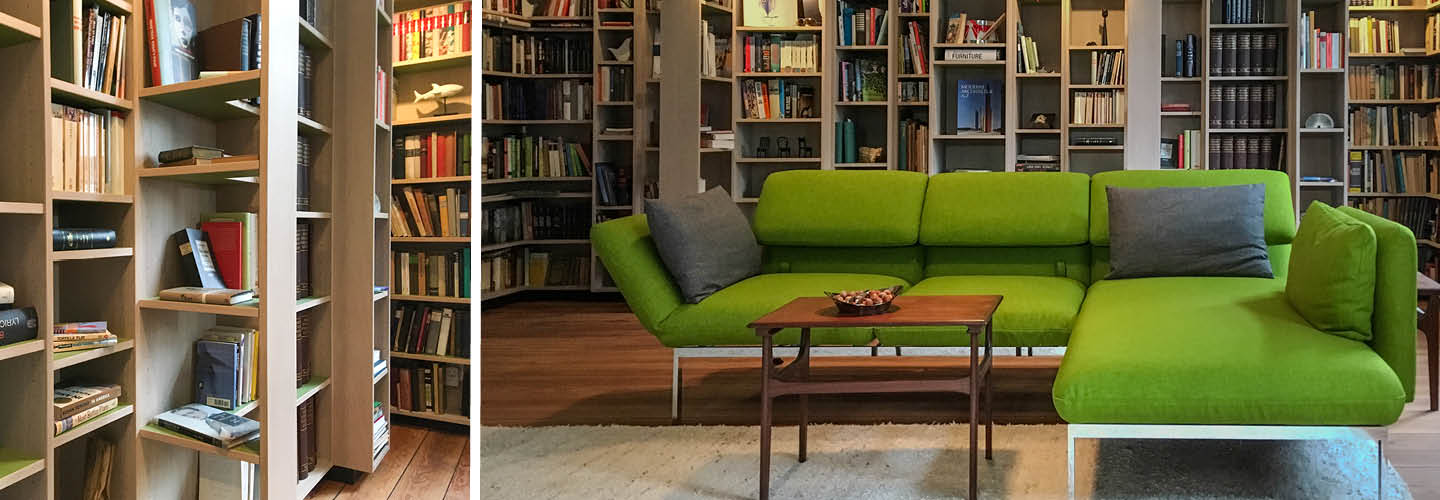 Maßanfertigung Einbauschrank / Einbauschränke auf Maß vom Möbeltischler in Hamburg - für Wohnzimmer, Schrankwand, Bücherregal, Bibliothek - aus Massivholz, individuelles Design, Tischler Schreiner Tischlerei innenleben